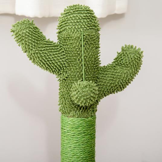 PawHut Albero Tiragraffi a Cactus per Gatti, Corda Sisal e Base con Palline  in Legno, 32x32x60cm - Pawhut - Idee regalo | IBS