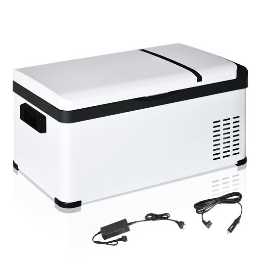 Outsunny Frigo Portatile Elettrico a Compressore 20L con Maniglia e Schermo  LCD, Frigorifero Piccolo da 12/24V DC e 110/240V AC, per Auto e Camion -  Outsunny - Casa e Cucina | IBS