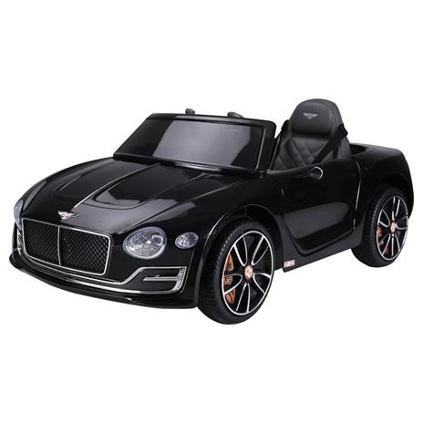 HOMCOM Macchina Elettrica per Bambini Bentley con 2 Portiere Guida Manuale e Telecomando, Fari e Suoni, 108x60x43cm, Nero