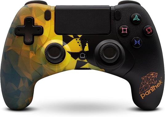 PANTHEK PS4 Controller Wired Giallo e Nero