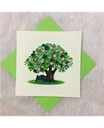 Origamo Biglietto Auguri Quilling Fatto A Mano Albero Primavera