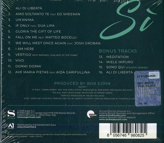 Sì (Deluxe Edition) - Andrea - CD | IBS