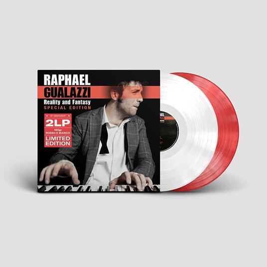 Reality and Fantasy (10th Anniversary Numbered Edition) (Red&White Coloured Vinyl) - Vinile LP di Raphael Gualazzi - 2