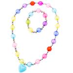 Nice: Precious - Colorful Hearth Collana E Bracciale