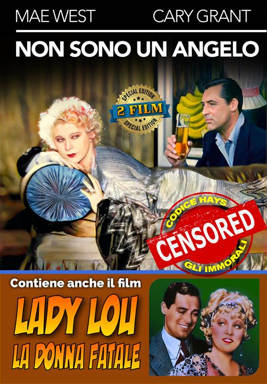 Non sono un angelo - Lady Lou. La donna fatale (DVD) di Wesley H. Ruggles,Lowell Sherman - DVD