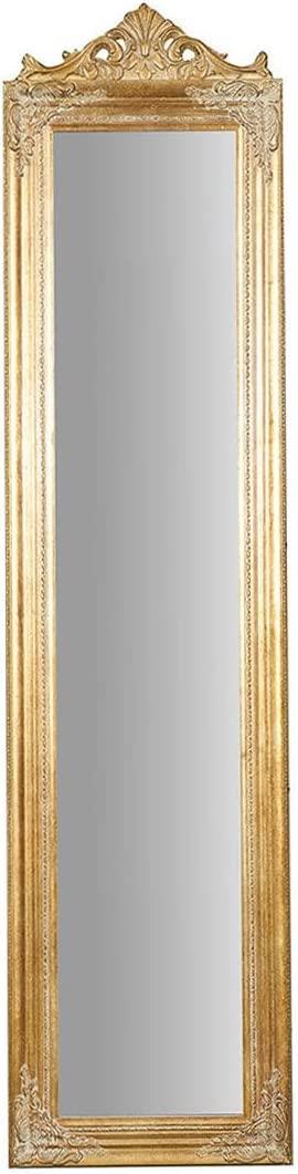 Specchio da terra 177x45x3 cm Made in Italy | Specchio lungo con cornice  oro | Specchio da terra camera da letto | specchio shabby chic