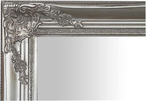 Specchio da parete 90x60x4 cm Made in Italy Specchio shabby chic Cornice  argento Specchio vintage da