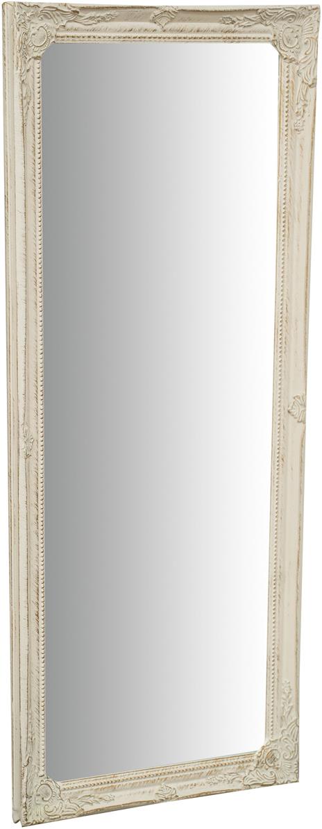 Specchio Specchiera da parete e appendere verticale/orizzontale L35xPR4xH82  cm finitura bianco anticato - Biscottini - Idee regalo