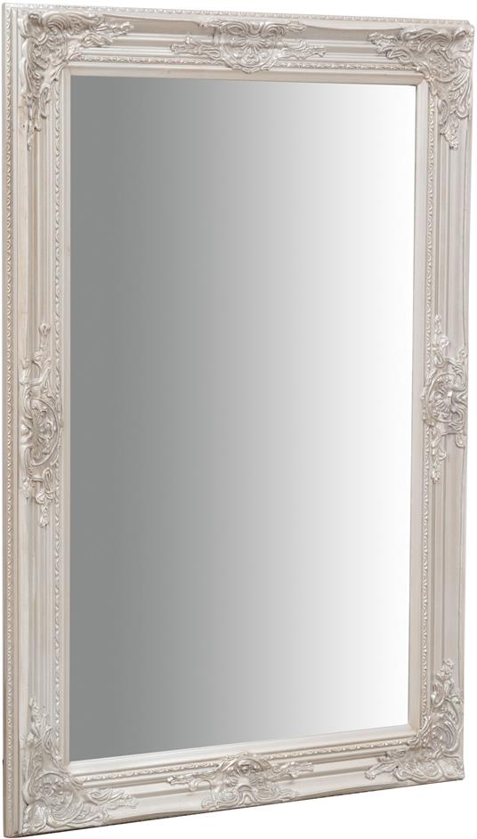 Specchio da parete 90x60x4 cm Made in Italy Specchio shabby chic Cornice  argento Specchio vintage da parete - Biscottini - Idee regalo | IBS
