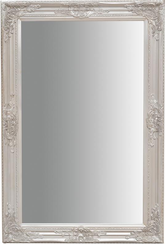 Specchio da parete 90x60x4 cm Made in Italy Specchio shabby chic Cornice  argento Specchio vintage da parete - Biscottini - Idee regalo | IBS