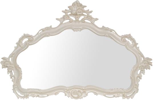 specchio ingresso cornice barocco bianco 110x72 cm Made in Italy Specchi  decorativi da parete Specchio barocco Specchio antico - Biscottini - Idee  regalo | IBS