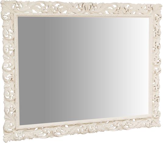 Specchio da parete 200x158x6 cm Made in Italy Specchio grande da parete  bianco Specchio camera da letto Shabby - Biscottini - Idee regalo | IBS
