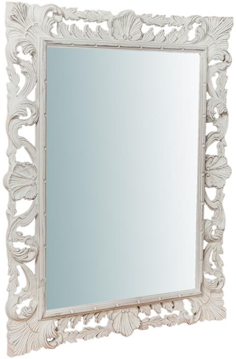 Specchio da parete camera da letto 90x70 cm Specchio shabby chic Specchio  bagno Bianco