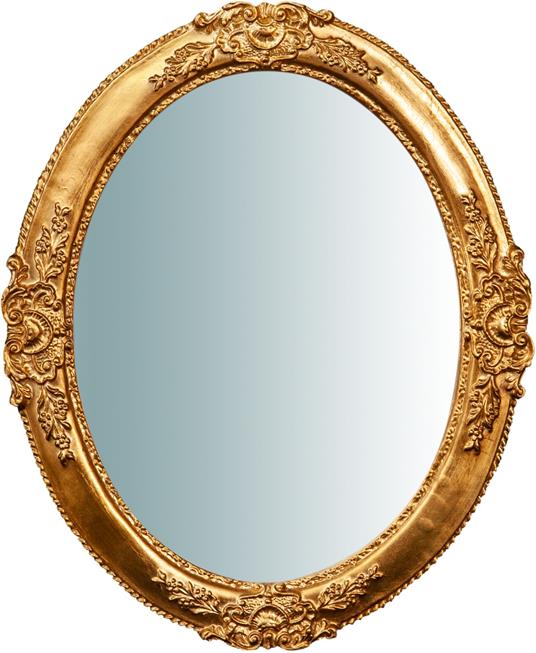 Specchio da parete rotondo 51x41 cm Specchio vintage da parete per la casa  Specchio rotondo bagno e camera - Biscottini - Idee regalo | IBS
