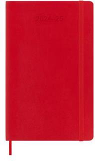 Agenda settimanale con spazio per note 18 mesi, 2024-2025 Moleskine, Large, Copertina morbida, Rosso scarlatto - 13 x 21 cm