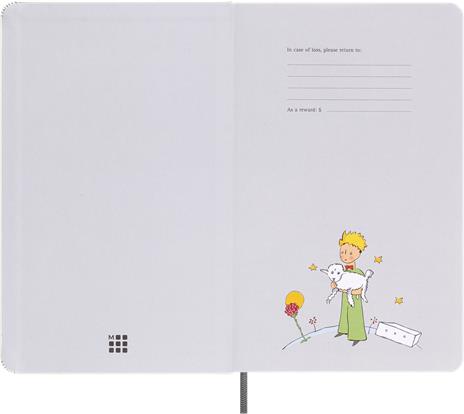 Set Le Petit Prince in edizione limitata Taccuino large a righe, Agenda large senza date, con Gift Box - 5