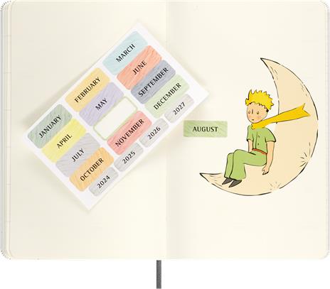 Set Le Petit Prince in edizione limitata Taccuino large a righe, Agenda large senza date, con Gift Box - 6