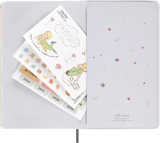 Set Le Petit Prince in edizione limitata Taccuino large a righe, Agenda large senza date, con Gift Box - 8