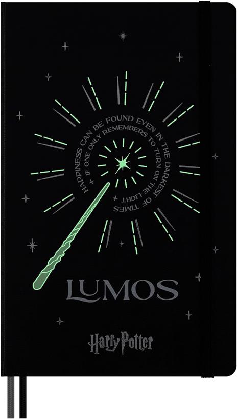 Set regalo Moleskine con penna roller Kaweco e taccuino large a righe con copertina rigida, Lumos - 3