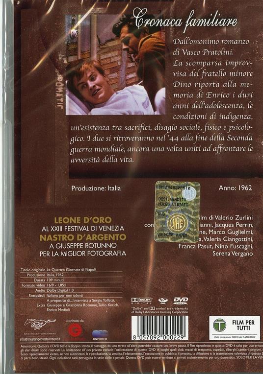 Cronaca familiare - DVD - Film di Valerio Zurlini Drammatico | IBS