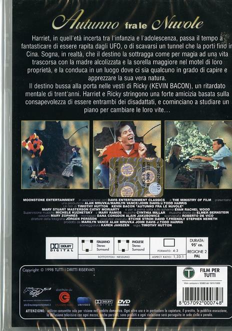 Autunno fra le nuvole di Timothy Hutton - DVD - 2