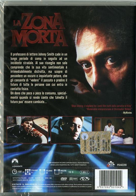 La zona morta - DVD - Film di David Cronenberg Fantastico