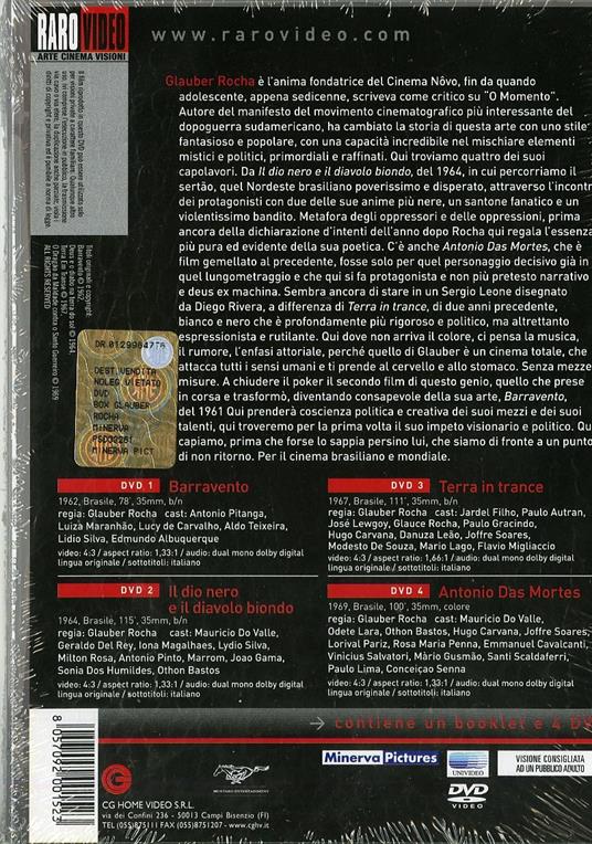 Glauber Rocha. Collection Vol. 1 (4 DVD) - DVD - Film di Glauber Rocha  Drammatico | IBS