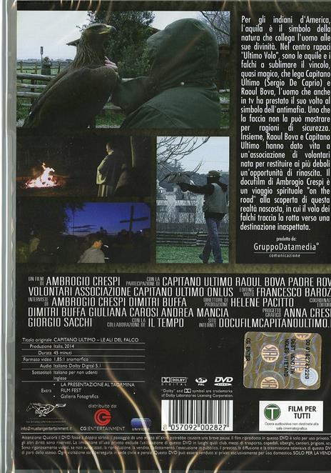 Capitano Ultimo. Le ali del falco di Ambrogio Crespi - DVD - 2