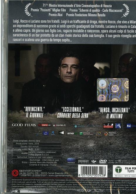 Anime nere di Francesco Munzi - DVD - 2