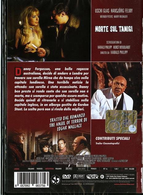 La morte sul Tamigi di Harald Philipp - DVD - 2