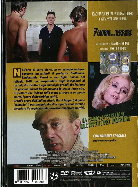 Sette giorni di terrore di Alfred Vohrer - DVD - 2