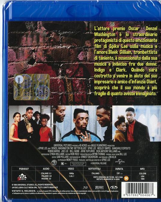 Mo' Better Blues - Blu-ray - Film di Spike Lee Drammatico | IBS