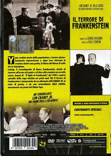 Il terrore di Frankenstein - DVD - Film di Erle C. Kenton Fantastico | IBS