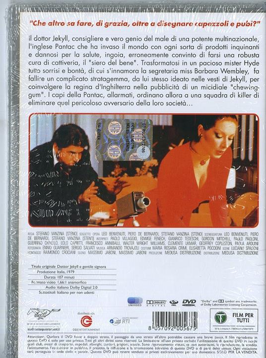 Dottor Jekyll e gentile signora di Steno - DVD - 2