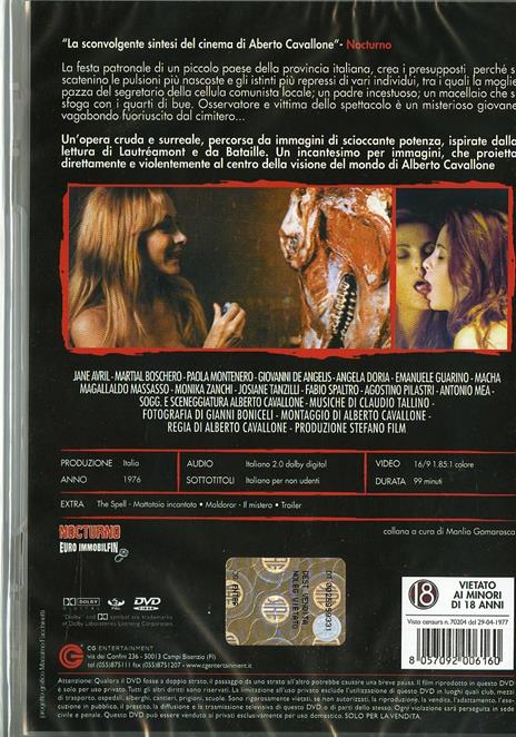 L' uomo, la donna, la bestia. Spell - Dolce mattatoio di Alberto Cavallone - DVD - 2
