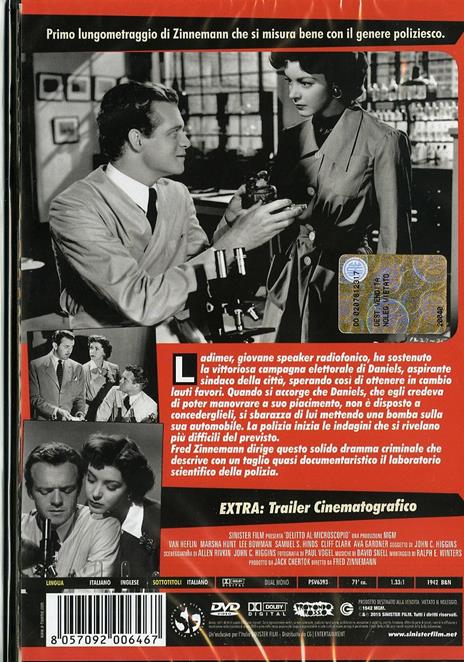 Delitto al microscopio di Fred Zinnemann - DVD - 2