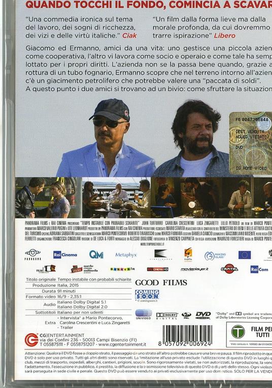 Tempo instabile con probabili schiarite di Marco Pontecorvo - DVD - 2