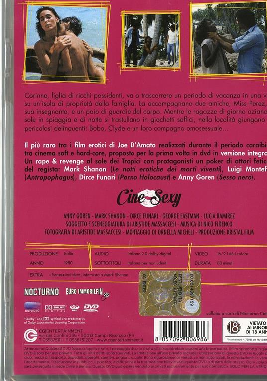 Hard Sensation (DVD) - DVD - Film di Joe D'Amato Giallo | IBS