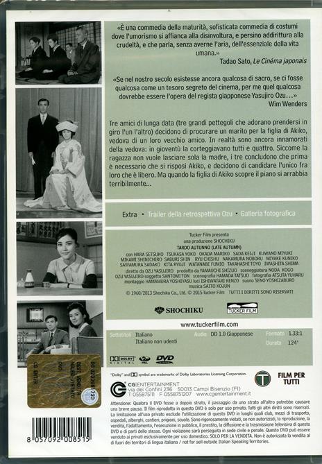 Tardo autunno di Yasujiro Ozu - DVD - 2