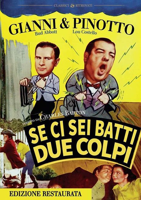 Se ci sei batti due colpi. Edizione restaurata di Charles Barton - DVD