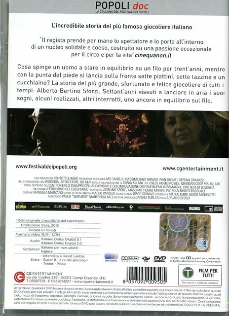 L' equilibrio del cucchiaino di Adriano Sforzi - DVD - 2