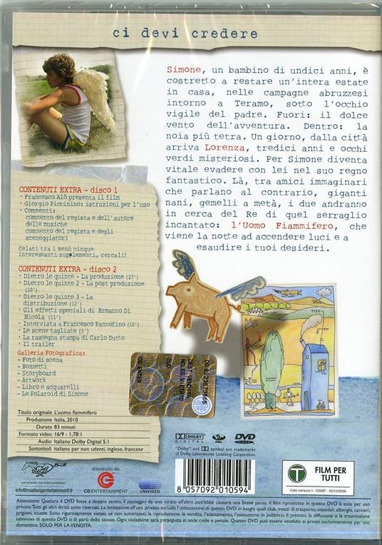 L' uomo fiammifero (2 DVD)<span>.</span> Edizione speciale di Marco Chiarini - DVD - 2