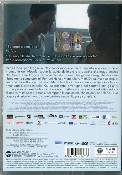 Vergine giurata di Laura Bispuri - DVD - 2