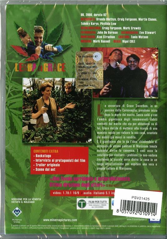 L' erba di Grace di Nigel Cole - DVD - 2