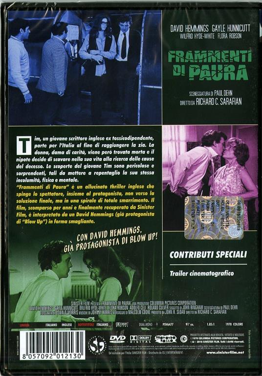 Frammenti di paura di Richard Sarafian - DVD - 2