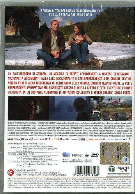 I ponti di Sarajevo di Aida Begic,Leonardo Di Costanzo,Jean-Luc Godard,Kamen Kalev,Isild Le Besco,Sergeï Loznitsa,Vincenzo Marra,Ursula Meier,Vladimir Perisic,Cristi Puiu,Angela Schanelec,Marc Recha,Teresa Villaverde - DVD - 2