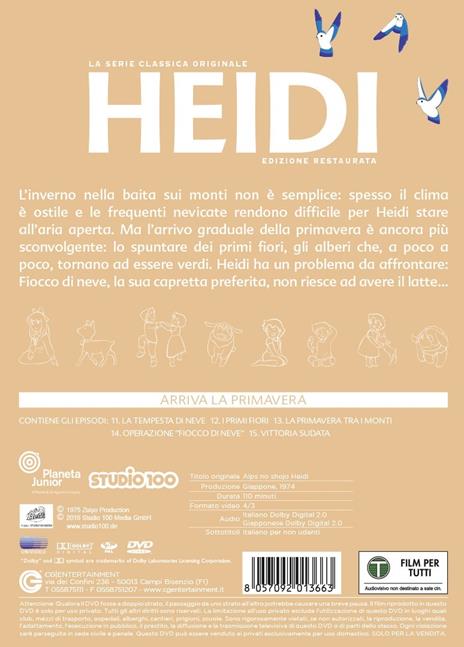 Heidi. Vol. 3. Arriva la primavera di Isao Takahata - DVD - 2