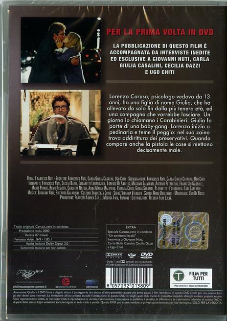 Caruso zero in condotta DVD Film di Francesco Nuti Commedia IBS