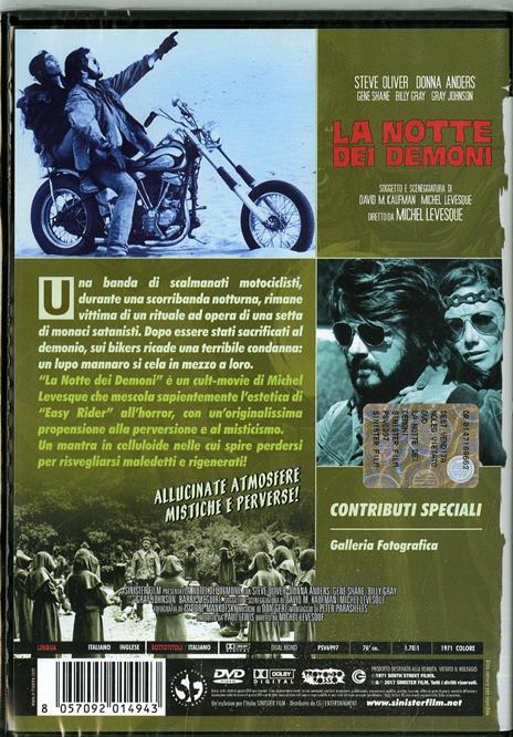 La notte dei demoni di Michel Levesque - DVD - 2