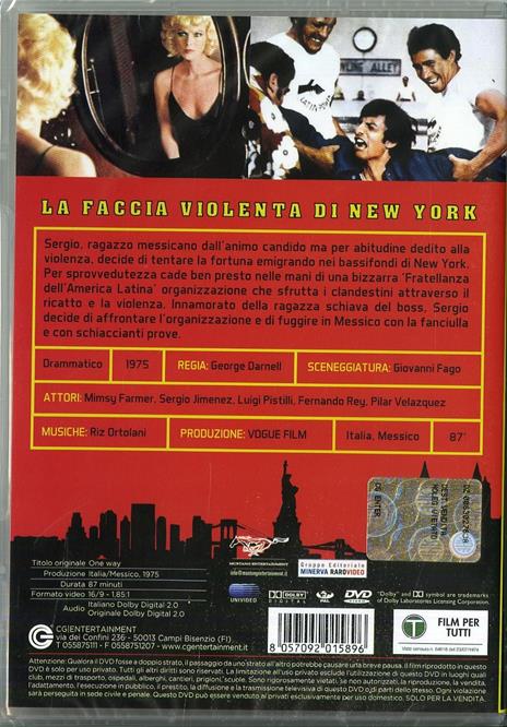 La faccia violenta di New York (DVD) di George Darnell - DVD - 2